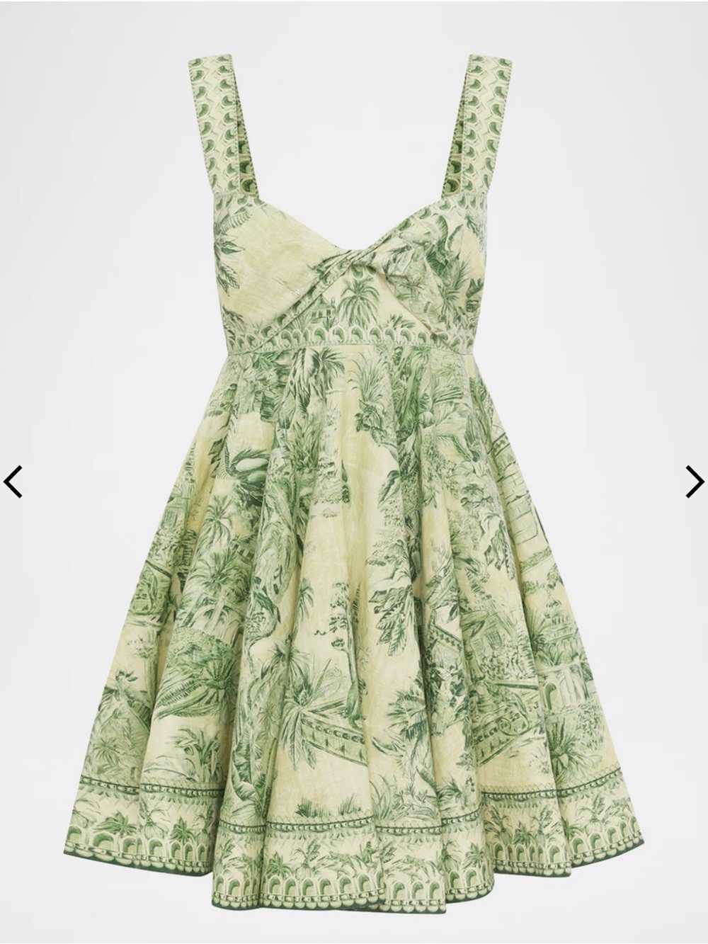 BRAND NEW WITH TAGS Alemais Green Toile Print Dress SIZE 0